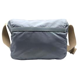 Prada-Prada Sport Baby Light Blue Nylon Leather Strap Logo Shoulder Crossbody Bag-Blue