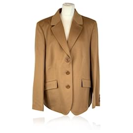 Autre Marque-Loredana Del Monte Vintage Beige Wool Single Breasted Blazer 54 IT-Beige