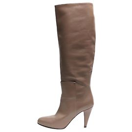 Balenciaga Botas de couro taupe até o joelho - tamanho EU 38 Marrom