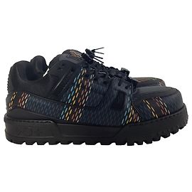 Baskets LV Trainer Maxi Louis Vuitton en cuir de veau multicolore Multicolore