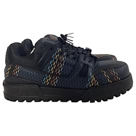 Louis Vuitton- Louis Vuitton LV Trainer Maxi Sneakers in Multicolor Calf Leather-Multiple colors