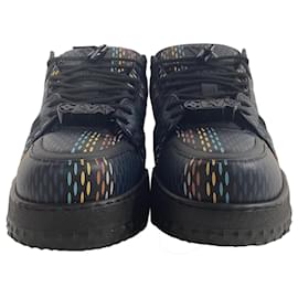 Louis Vuitton- Louis Vuitton LV Trainer Maxi Sneakers in Multicolor Calf Leather-Multiple colors