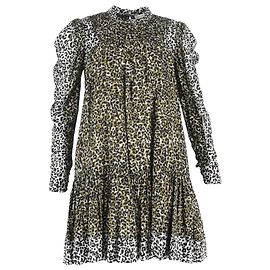 Robe Mini Imprimé Léopard Amira Ulla Johnson en Coton Multicolore Multicolore
