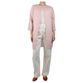 Autre Marque-Pink side-slit coat - size UK 8-Pink