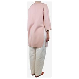 Autre Marque-Pink side-slit coat - size UK 8-Pink