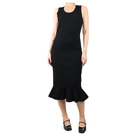 JW Anderson Schwarzes Midikleid mit Rüschensaum - Größe M Schwarz