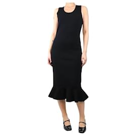 JW Anderson-Black ruffled-trim midi dress - size M-Black