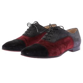 CHRISTIAN LOUBOUTIN Flats T.EU 36 Suede Grey