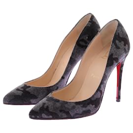 Christian Louboutin-CHRISTIAN LOUBOUTIN Heels T.EU 36 Cloth-Grey
