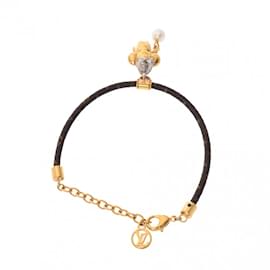 Louis Vuitton-Louis Vuitton Monogram Bracelet Vivienne Basket-Brown,Golden