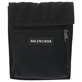 Balenciaga-Balenciaga Explorer Black Nylon Shoulder Bag-Black