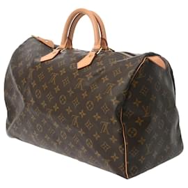 Louis Vuitton-Louis Vuitton Monogram Speedy 40 Handbag-Brown