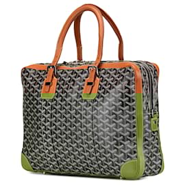 Goyard-Goyard Black Goyardine Ambassade MM Briefcase-Black,Other