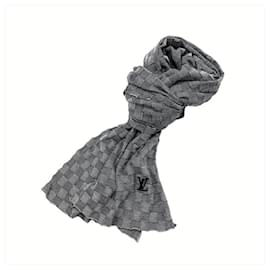 Louis Vuitton-Louis Vuitton Damier Cotton Stole-Brown