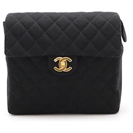 Chanel-Chanel Matelasse Coco Mark Chain Shoulder Backpack-Black