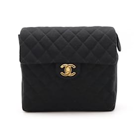 Chanel-Chanel Matelasse Coco Mark Chain Shoulder Backpack-Black