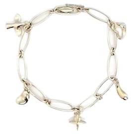 Tiffany & Co-Pulseira de Charms Tiffany & Co. 5 em Prata 925-Prata