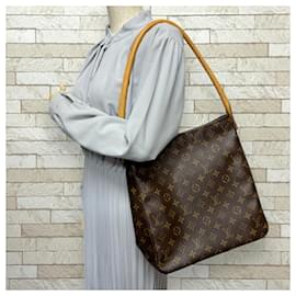 Louis Vuitton-Louis Vuitton Looping GM Monogram Shoulder Bag-Brown,Monogram
