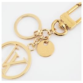 Louis Vuitton-Louis Vuitton Porte Cle LV Circle Keychain-Golden
