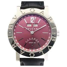 Bulgari-Bvlgari Bvlgari Triple Calendar Wristwatch-Black,Silvery,Purple