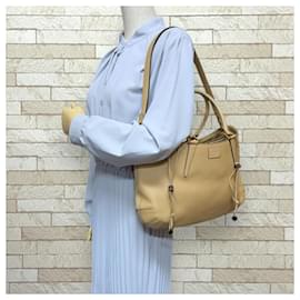 Fendi-Fendi Pequin Brown Leather Shoulder Bag-Brown
