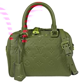 Louis Vuitton-Louis Vuitton Speedy Bandouliere 20 Monogram Empreinte Shoulder Bag-Red,Fuschia