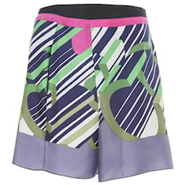 Carven-Carven monogram print short-Multiple colors