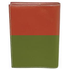 Hermès-Hermes Agenda GM D Leather Notebook Cover-Brown