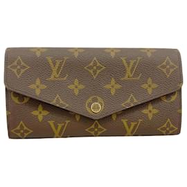 Louis Vuitton-Louis Vuitton Long Wallet Monogram Portefeuille Sarah M60531-Brown