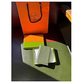 Hermès-H saddle card holder-Red