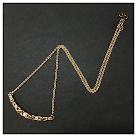 Dior-Christian Dior Rhinestone Necklace-Gold hardware