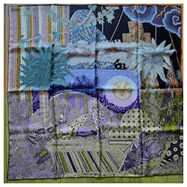 Hermès-Hermès Carré 90 titled 'Act III, Scene I, the Clearing' New-Multiple colors
