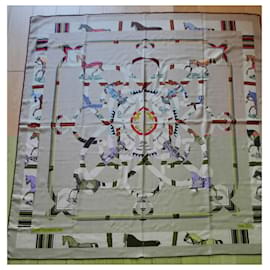 Hermès-Hermès, 140 cm square, 70% cashmere 30% silk-Multiple colors
