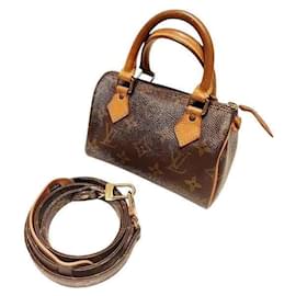 Louis Vuitton-Louis Vuitton Monogram Mini Speedy Handbag-Brown,Monogram