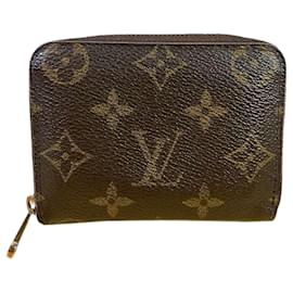 Louis Vuitton-Louis Vuitton Monogram Zippy Coin Purse-Brown