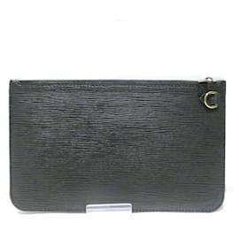 Louis Vuitton-Pochete Louis Vuitton Epi Neverfull MM-Preto