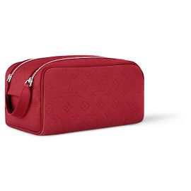 Louis Vuitton LV Dopp Kit Taurillon rot Rot
