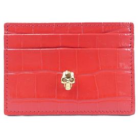 Alexander McQueen Red Card Case Red