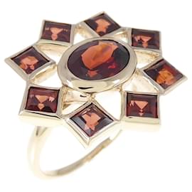 Autre Marque-Agete 10K Yellow Gold Garnet Band Ring-Other