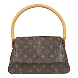 Louis Vuitton-Louis Vuitton Mini Looping Monogram Handbag-Brown