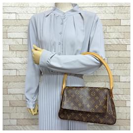 Louis Vuitton-Louis Vuitton Mini Looping Monogram Handbag-Brown