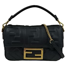 Fendi-Sac à épaule Fendi Baguette Mini-Noir