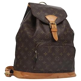 Louis Vuitton-LOUIS VUITTON Monogram Montsouris GM Backpack M51135 LV Auth BD241-Monogram