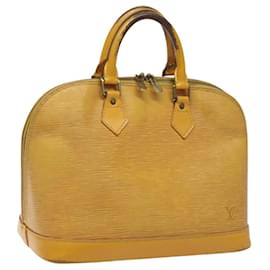 Louis Vuitton-LOUIS VUITTON Epi Alma Hand Bag Yellow M52149 LV Auth 114993-Yellow