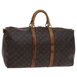 LOUIS VUITTON Monogram Keepall Bandouliere 50 Sac de Boston M41416 LV Auth 113879 Monogramme