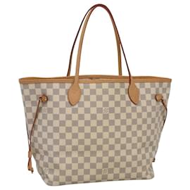 Louis Vuitton-LOUIS VUITTON Damier Azur Neverfull MM Tote Bag N41605 LV Auth PP290-Other