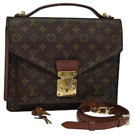Louis Vuitton-LOUIS VUITTON Monogram Monceau 28 Hand Bag M51185 LV Auth 113145-Monogram