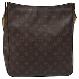 Louis Vuitton-LOUIS VUITTON Monogram Looping GM Shoulder Bag M51145 LV Auth 114758-Monogram
