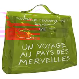 Hermès-HERMES Sac à main Kelly en vinyle Orange Auth fm4327-Orange