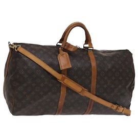 LOUIS VUITTON Monogram Keepall Bandouliere 60 Bolsa Boston M41412 LV Auth 115682 Monograma